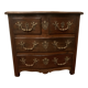 Commode provinciale en noyer massif xviii siècle
