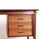 Danish extendable desk, Rosewood and Brass, model OS 51, Arne Vodder.