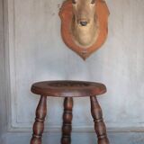 Vintage stool, tripod stool, occasional stool, wooden plant stand,