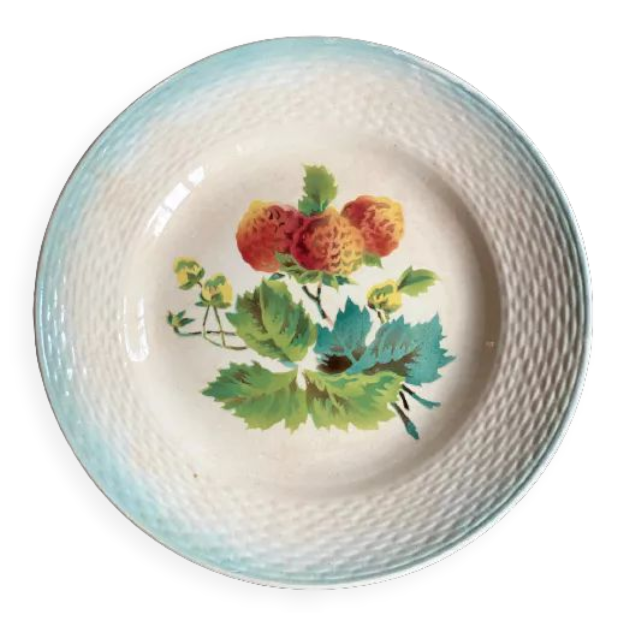 Saint Amand strawberry dessert plate