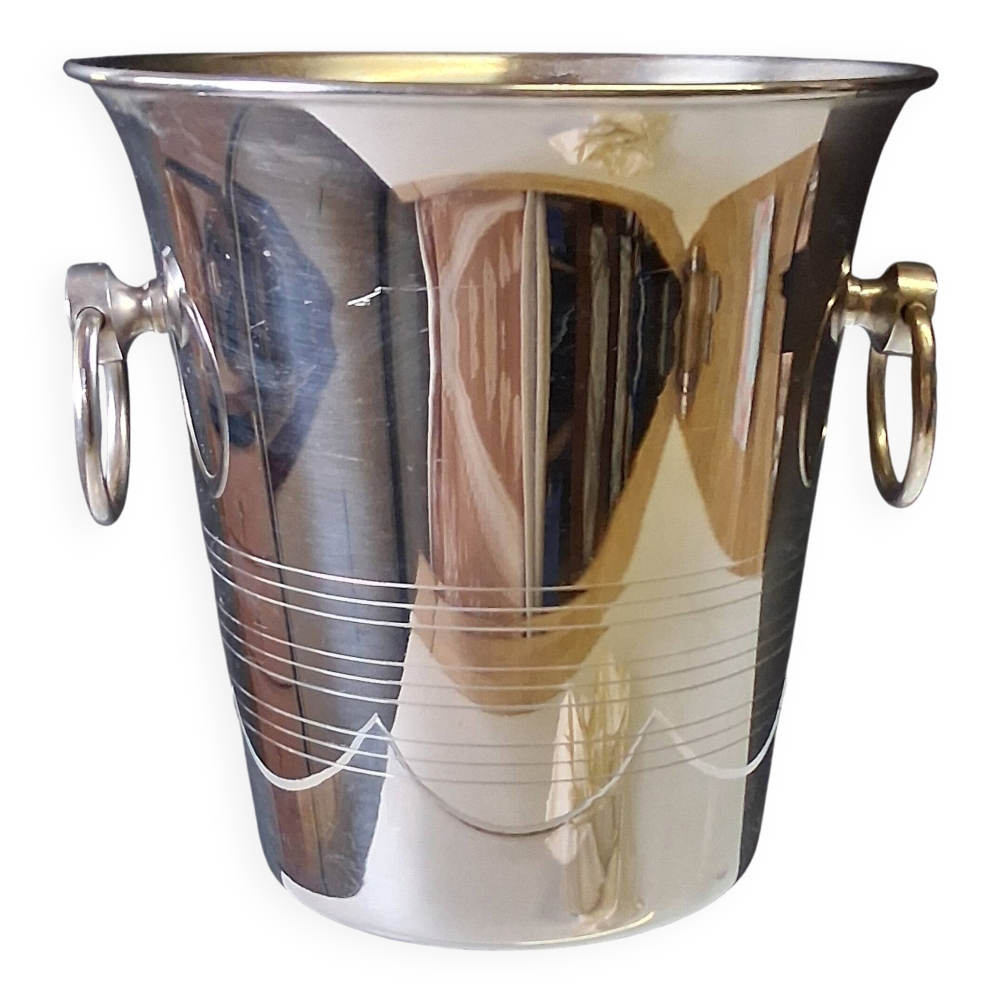 18/8 stainless steel champagne bucket from Guy Degrenne.
