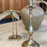 Old brass candle holder