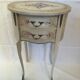 Pair of painted Louis XV style bedside table