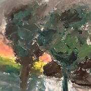 Original Danish Oil on Panel – “Landskap med hus” by Kai Nielsen – Signed – Vintage & Framed