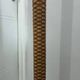 Italian Rattan Floor Lamp — Tulip Shade, 1970s