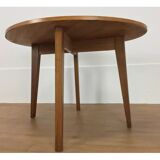 Table d'appoint haricot bois pied compas, années 50