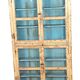 Burmese teak showcase with original beige & blue patina