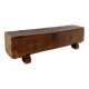 Spanish carved oak bank chest - 18th century