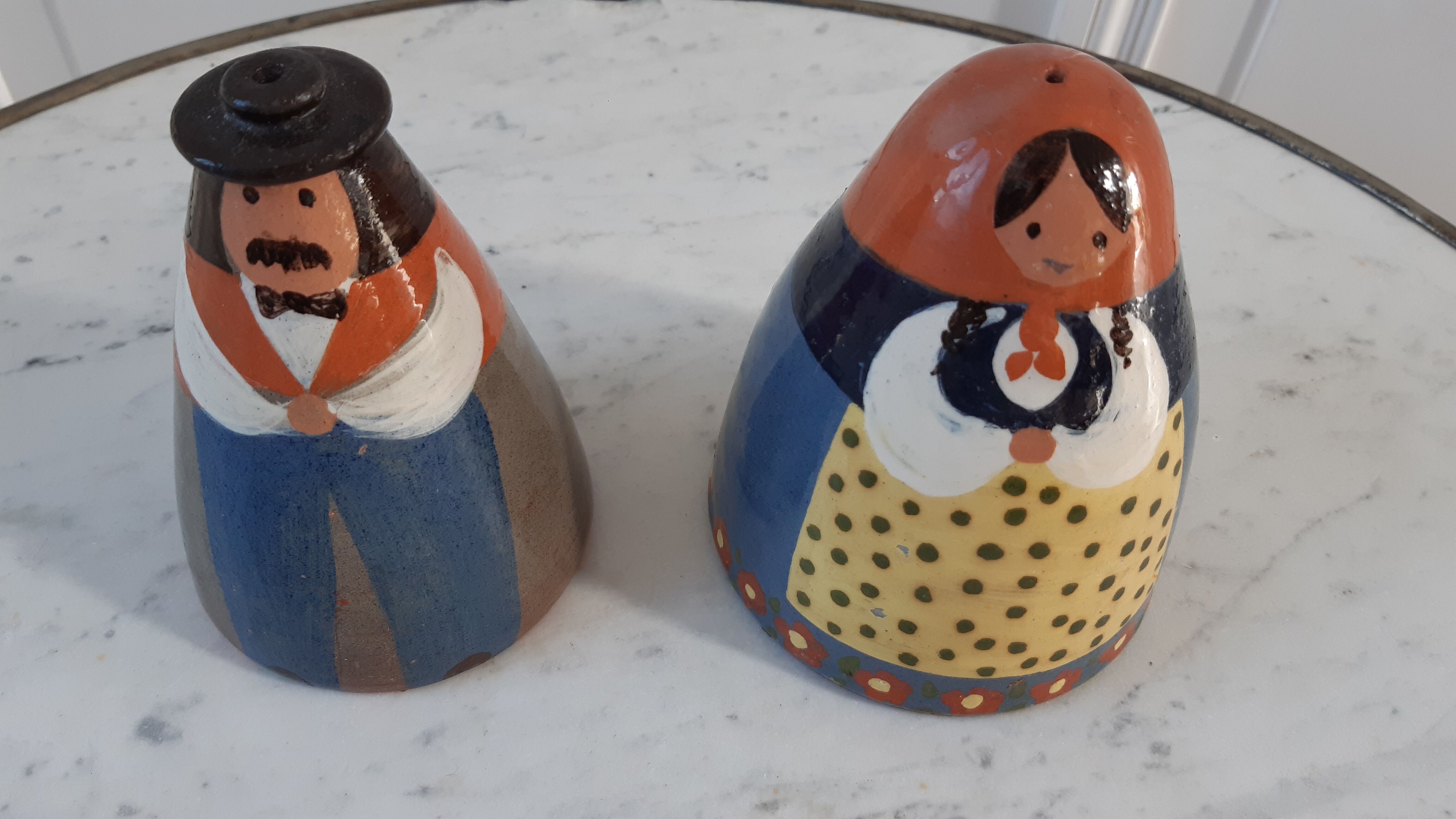 Duo salt pepper ceramic by Lussan Heidi Caillard