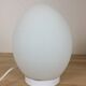 White Domec egg lamp, Vianne glass, 70s