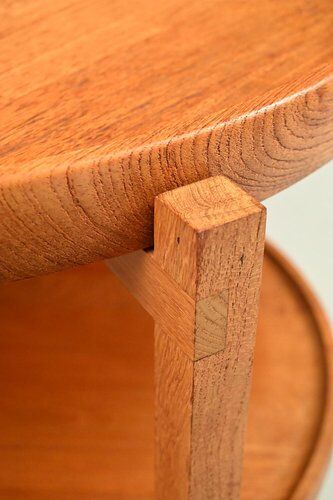 Vintage Oak Serving Trolley