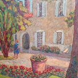 Peinture sur toile bastide