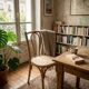 Stripped bentwood bistro chair Thonet no. 18