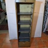 Classeur à rideau ancien en chêne