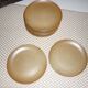 Pair of stoneware dessert plates cnp village france