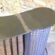 Large steel and wood counter bar