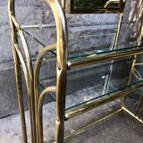 Golden dressing table and armchair