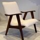 Fauteuil Scandinave en Teck design de Louis Van Teeffelen vers 1960