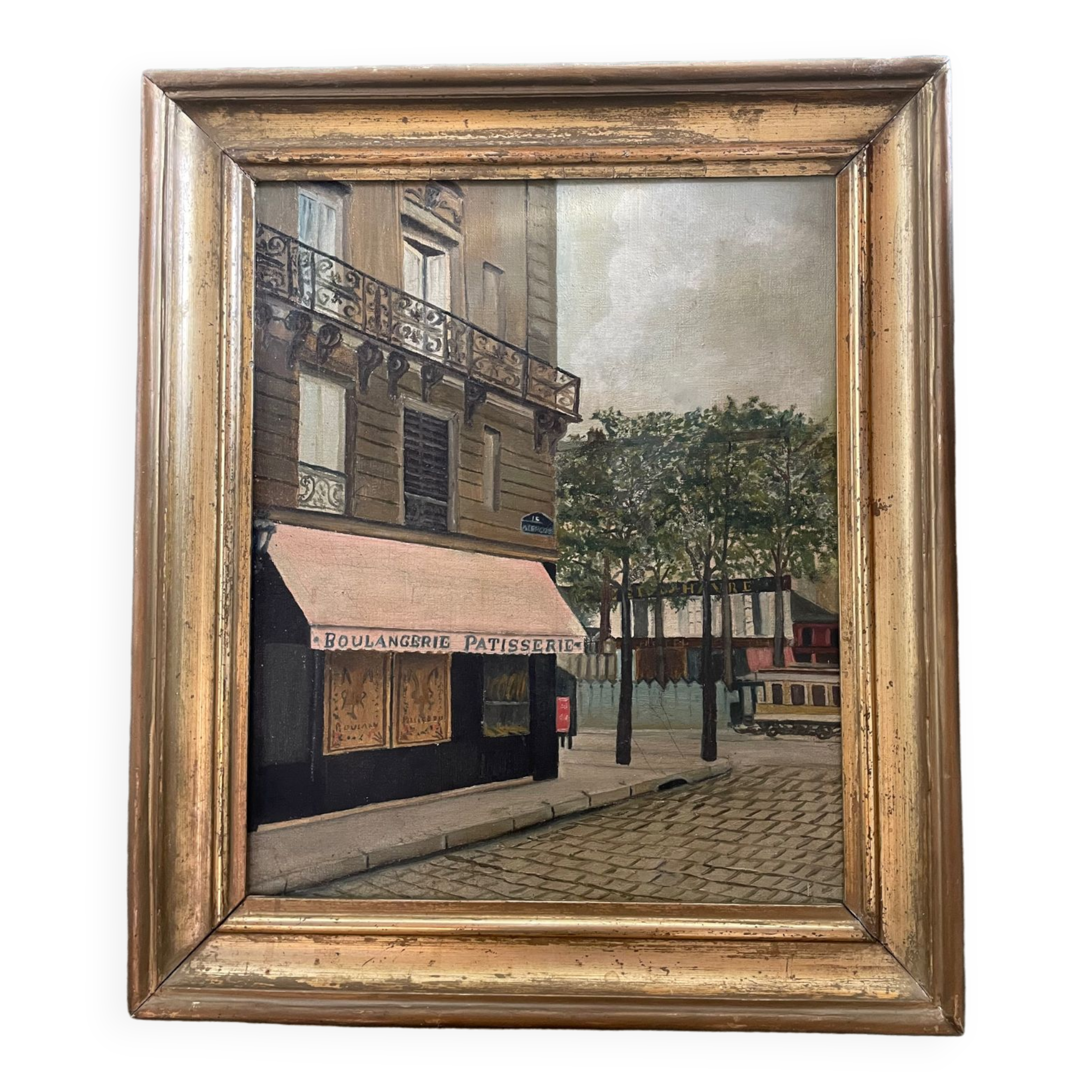 Tableau vue de Paris, Boulangerie Pâtisserie XXe