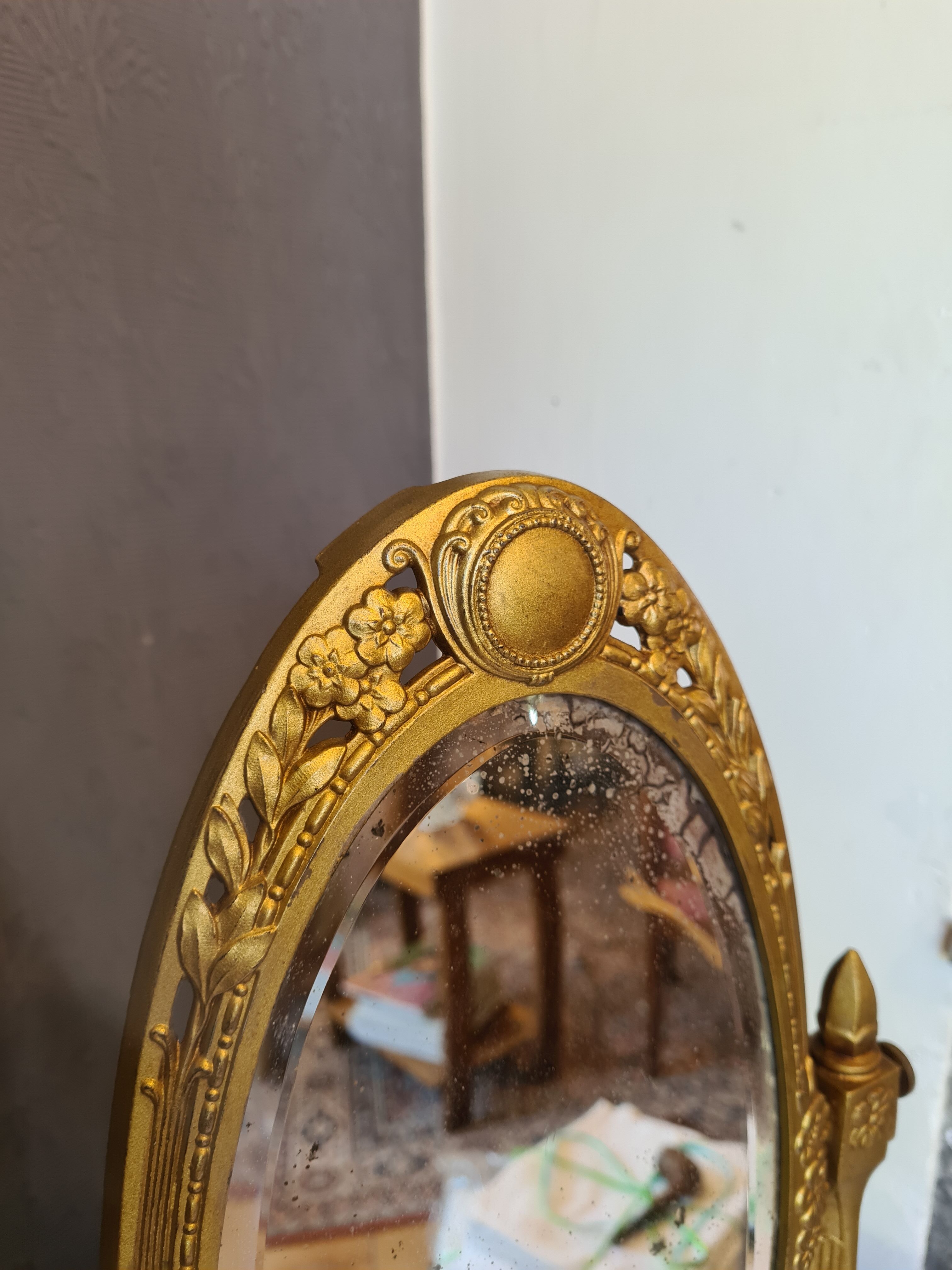 Psyche doré  art déco