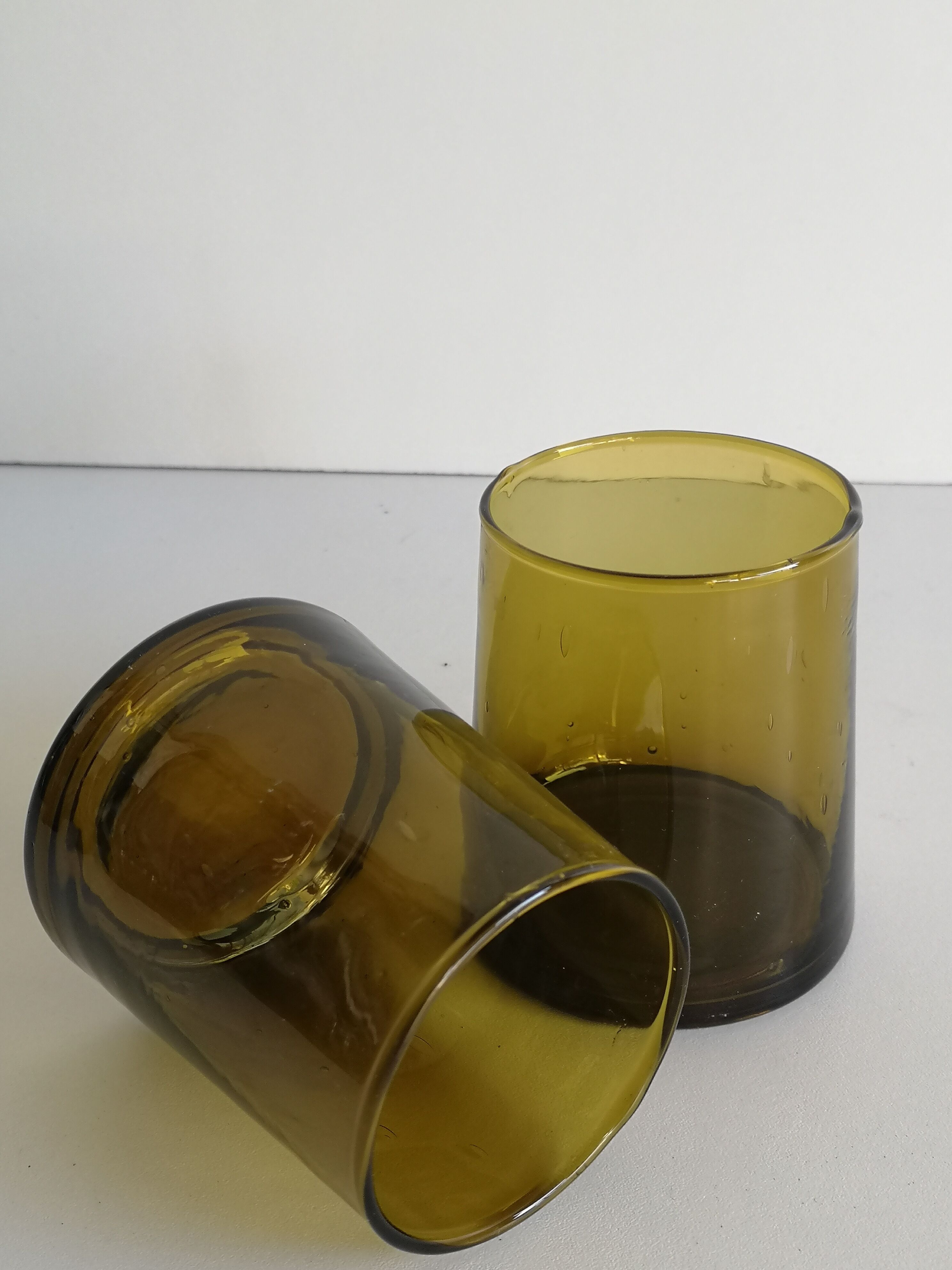 Lot de 6 verres à eau fumés