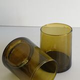 Batch of 6 smoked water glasses