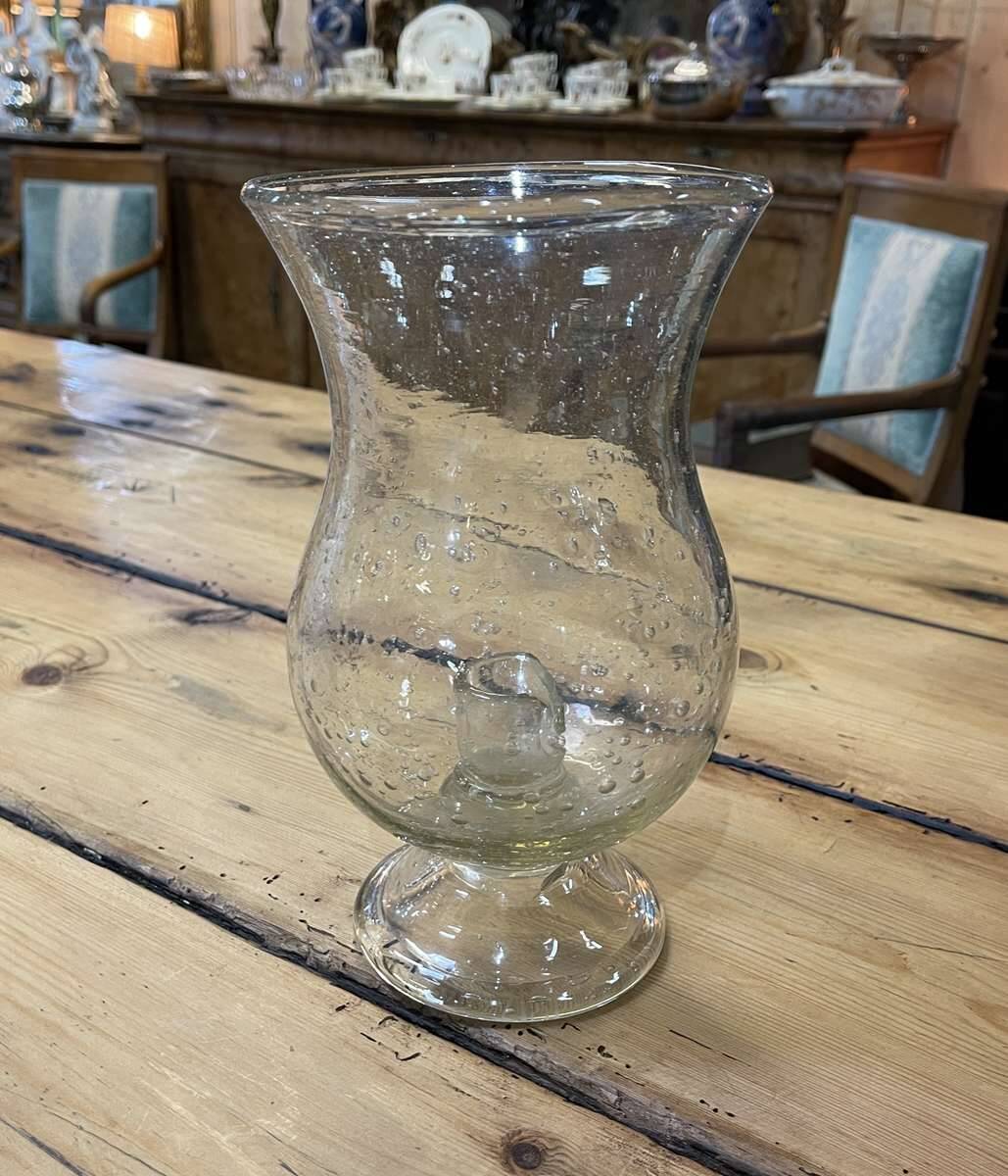 Grand bougeoir en verre soufflé - biot