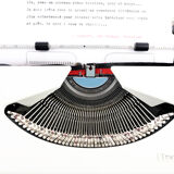 Typewriter, olympia traveller luxury  white