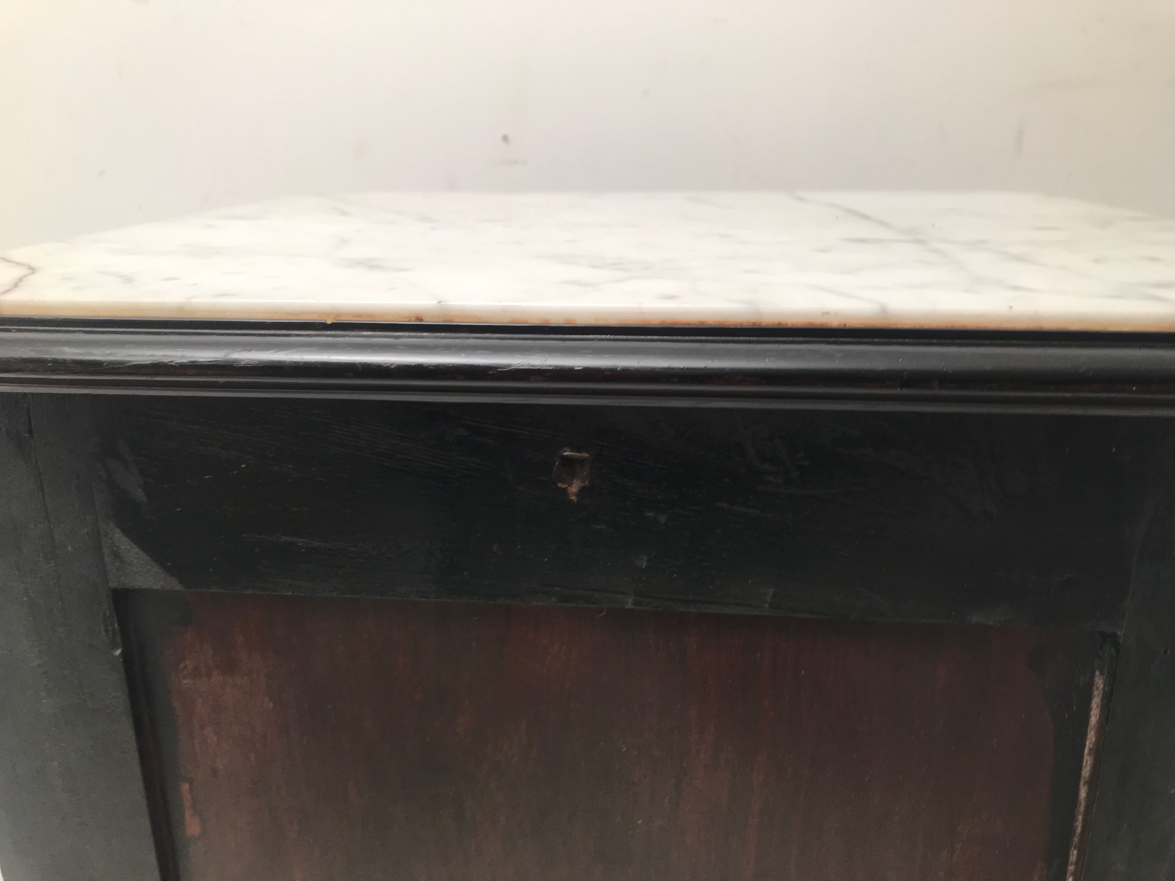 Vintage inlaid drawer cabinet