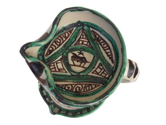 Ceramic candle holder signed