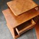 Pair of Art Deco bedside tables renovated in ash, 1930s.