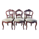 Suite de 6 chaises Louis Philippe en acajou