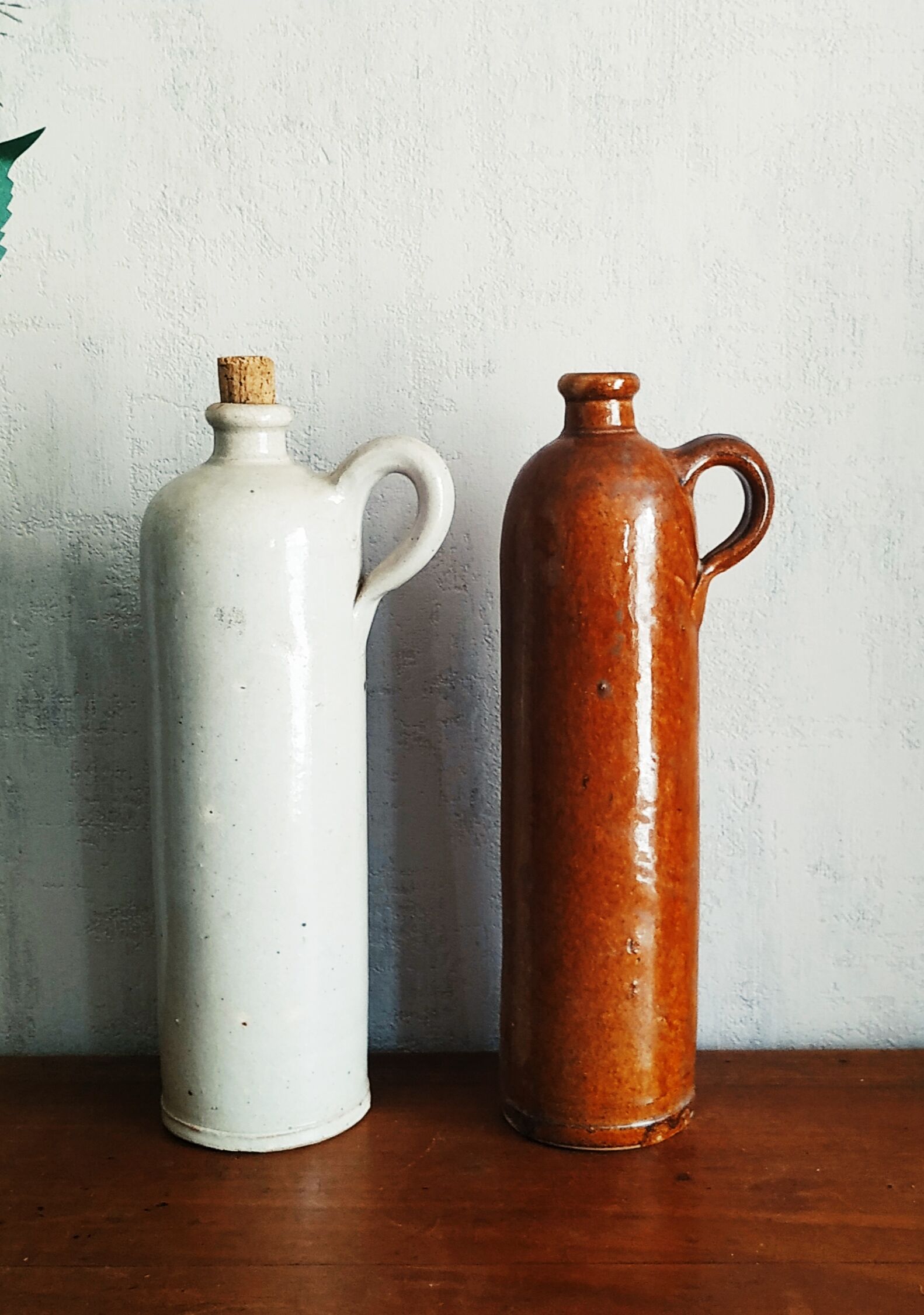 Pairs of sandstone jugs