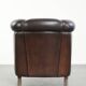 Set of a sheepskin sofa together with its matching club armchair
