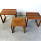 Tables gigognes en teck par Dyrlund, années 1960.
