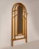 Malacca rattan mirror & coat hanger, 1960s