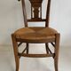 4 old straw chairs