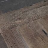Old solid oak farmhouse table with star legs - length