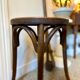 Dark wood stool
