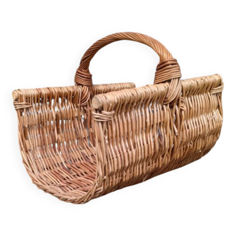 Wicker log basket 1970