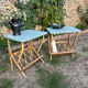 Paire de chevets en rotin vintage 1960