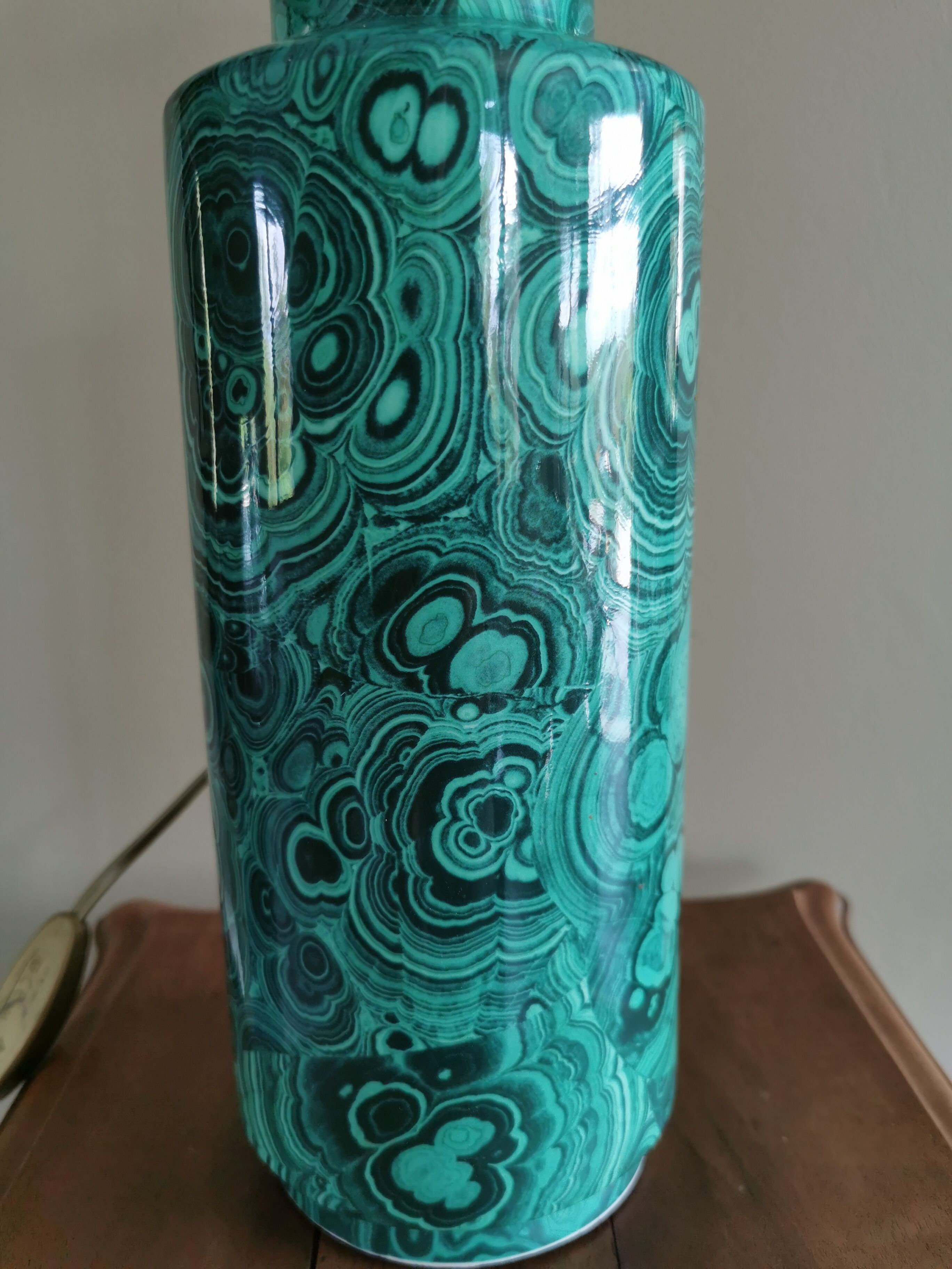 Malachite vintage decoration lamp foot