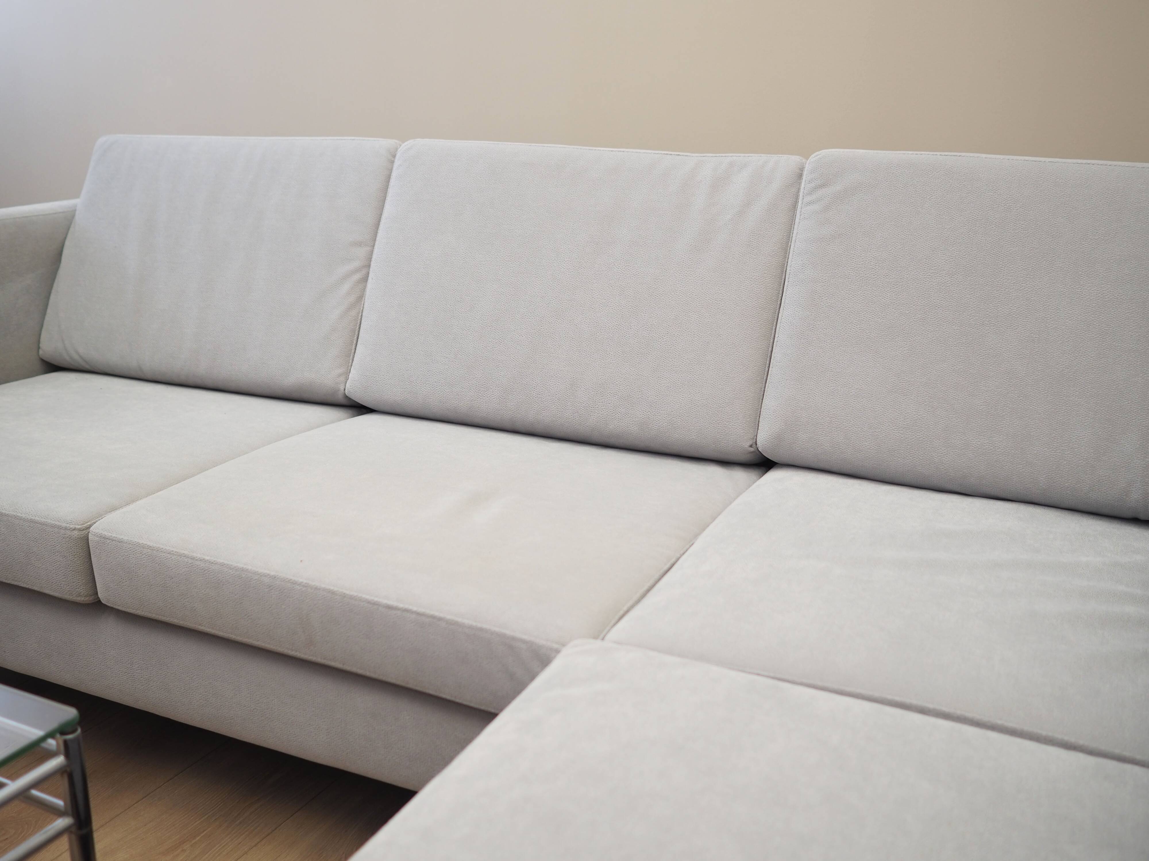 Grey corner sofa, Danish design, 1990s, production: Denmark