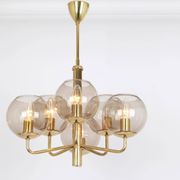 Small designer suspension light in the style of Sciolari, 1960s.