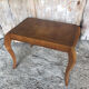 Coffee table wood marquetry tray and curved legs vintage