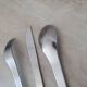 Set of 3 stainless steel cutlery Space Age