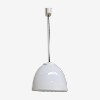 Industrial art deco pendant lamp with tulip-shaped lampshade, 1940
