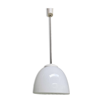 Industrial art deco pendant lamp with tulip-shaped lampshade, 1940