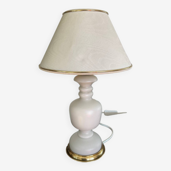 Lampe vintage en opaline des années 70