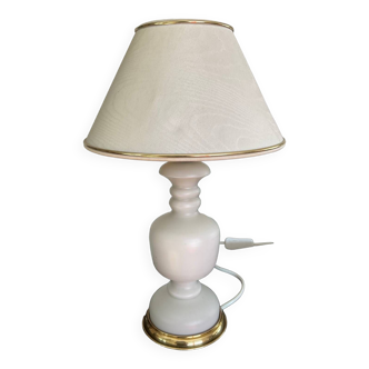 Lampe vintage en opaline des années 70